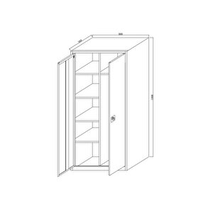 Çelik Dosya Dolabı Metal Dolap Ofis Dolapları Arşiv , Garaj , Bahçe , Kiler , Balkon