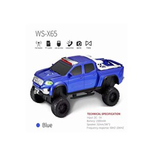 Torima Ws-x65 Mavi Yeni Araba Şekilli Kablosuz Bluetooth Hoparlör