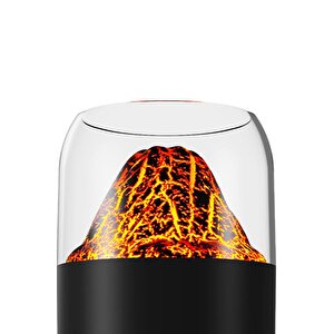 Torima Y10 Siyah Volkan Nemlendirici Renkli Ortam Işığı Yağ Difüzörü Masaüstü Sessiz Aromaterapi Makinesi