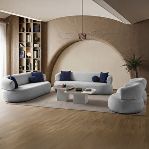 Roma Koltuk Takımı 3+3+1 Gri