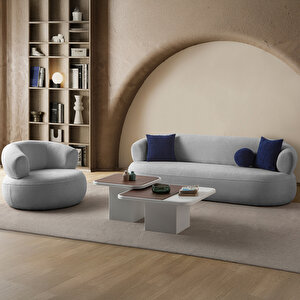 Roma Koltuk Takımı 3+1 Gri Gri