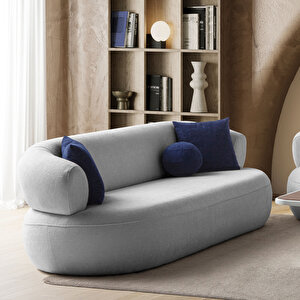 Roma Üçlü Koltuk Gri Gri