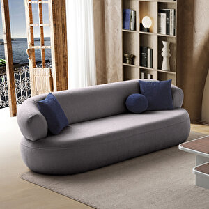 Roma Koltuk Takımı 3+3+1 Koyu Gri Koyu Gri