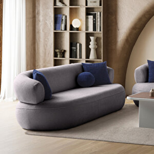 Eymense Roma Koltuk Takımı 3+3+1 Koyu Gri