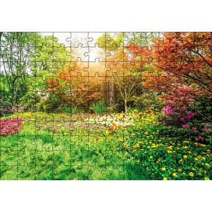Ormandaki Çiçek Puzzle Yapboz Mdf Ahşap 120 Parça