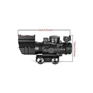 Spike 4x32 Kırmızı Işıklı Dürbün 4x32