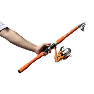 Protackle Combo Kamış Makine Set 2.40 Mt Turuncu