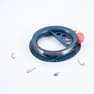 Sazan El Oltası Takımı - Büyük Kasnaklı - Savage - 3 İğneli - Evalı