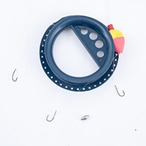 Sazan El Oltası Takımı - Büyük Kasnaklı - Savage - 3 İğneli - Evalı