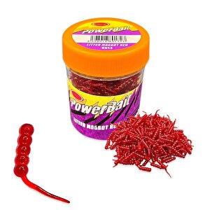 Power Bait Litter Maggot Kırmızı Silikon Kurt Balık Yemi - Kokulu (9953)
