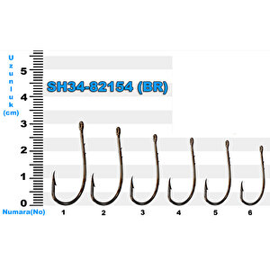 Sh34-82154 Sea Horse No: 5/0 Bronz İğne (10'lu)