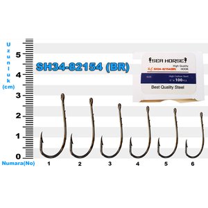 Sh34-82154 Sea Horse No: 5/0 Bronz İğne (100'lü)