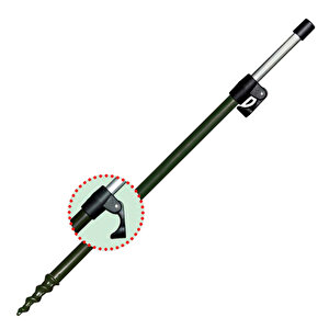 Cz 0932 Tel. Alu Bank Stick 90-160 Cm