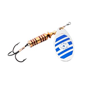 Alabalık Turna Döner Olta Kaşık - Ilba Zebra 21124 - Gümüş/mavi - No:4