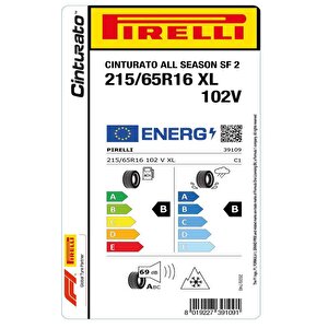 Pirelli 215/65 R16 102v Xl Cinturato All Season Sf2 Oto Dört Mevsim Lastiği (üretim: 2024)