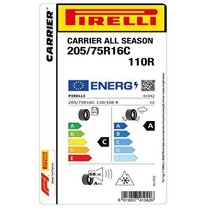 Pirelli 205/75r16c 110/108r Carrier All Season Oto Dört Mevsim Lastiği (üretim: 2023)