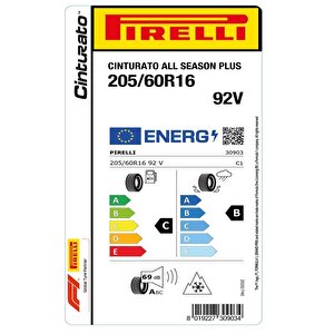 Pirelli 205/60 R16 92v Cinturato All Season Plus Oto Dört Mevsim Lastiği (üretim: 2024)