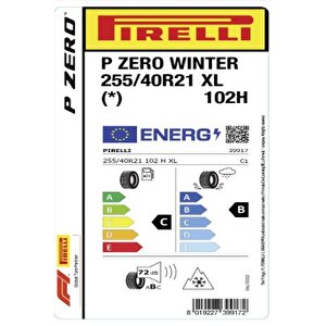 Pirelli 255/40 R21 102h Xl Pzero * Winter Oto Kış Lastiği ( Üretim : 2023)