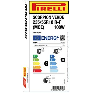 Pirelli 235/55 R18 100w Rft Scorpion Verde (moe) Oto Yaz Lastiği (üretim: 2024)