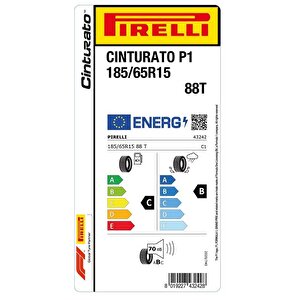 Pirelli 185/65r15 88t Cinturato P1 Oto Yaz Lastiği (üretim: 2024)