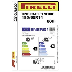 Pirelli 185/65r14 86h Cinturato P1 Verde Oto Yaz Lastiği ( Üretim: 2023 )