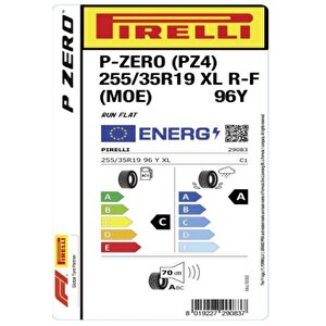 Pirelli 255/35r19 96y Xl R-f P-zero(moe) (pz4) Oto Yaz Lastiği (üretim:2023)