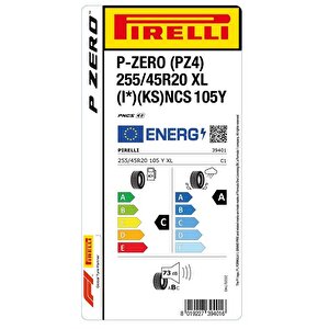 Pirelli 255/45r20 105y Xl P Zero (pz4) (ks) (i*) Oto Yaz Lastiği (üretim: 2023)