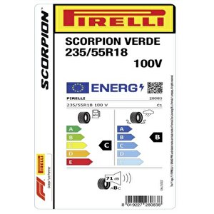 Pirelli 235/55 R18 100v Scorpion Verde Oto Yaz Lastği (üretim:2024)