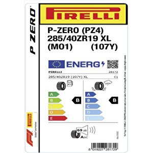 Pirelli 285/40zr19 107y  Xl P-zero(mo1) (pz4) Oto Yaz Lastiği (üretim: 2023)