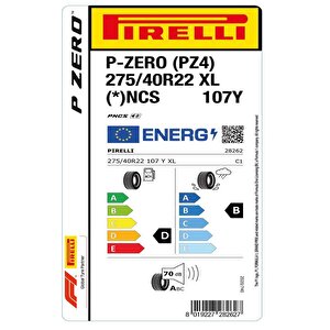 Pirelli 275/40 R22 107y Xl P-zero (pz4) * Pncs Oto Yaz Lastiği (üretim: 2024)