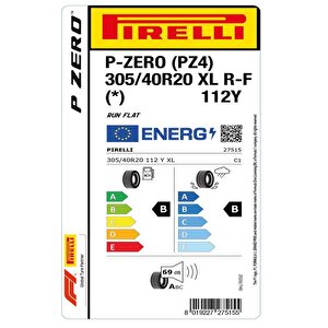Pirelli 305/40r 20 112y Xl P-zero (pz4) * Rft Oto Yaz Lastiği (üretim: 2023)
