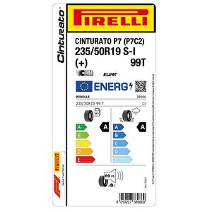 235/50r19 99t Seal Inside Cinturato P7 (+) (p7c2) Elect Oto Yaz Lastiği (üretim: 2023)