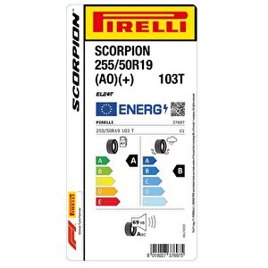 Pirelli 255/50r19 103t Scorpion (ao) (+) Elect Oto Yaz Lastiği (üretim: 2023)