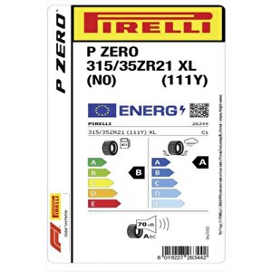 Pirelli 315/35z R21 (111y) Xl P Zero (n0) Oto Yaz Lastiği ( Üretim: 2024 )