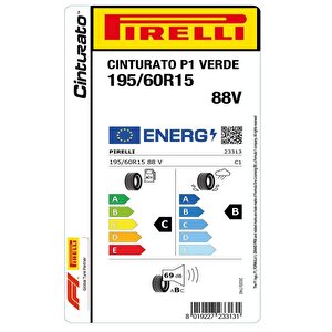 Pirelli 195/60 R15 88v Cinturato P1 Verde Oto Yaz Lastiği (üretim: 2023)