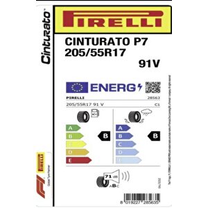 Pirelli 205/55r17 91v Cinturato P7 Oto Yaz Lastiği ( Üretim: 2023 )