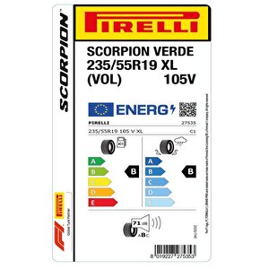 Pirelli 235/55 R19 105v Xl Scorpion Verde Vol Oto Yaz Lastiği (üretim: 2024)