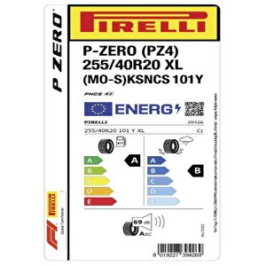 Pirelli 255/40r20 101y Xl P-zero (mo-s) Ks Ncs (pz4) Oto Yaz Lastiği (üretim: 2024)