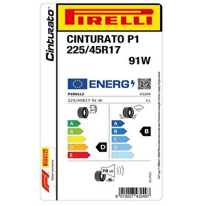 Pirelli 225/45 R17 91w Cinturato P1 Oto Yaz Lastiği (üretim: 2024)