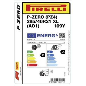 285/40 R21 109y Xl P Zero (ao1) (pz4) Oto Yaz Lastiği ( Üretim: 2024 )