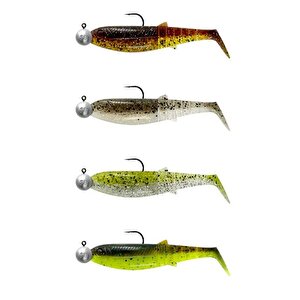 Cannibal Shad 8cm 5gr+7.5gr #2/0 Clear Water 4+4 Adet Suni Yem