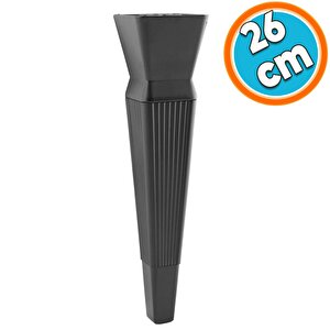 Mobilya Oturma Grubu Kanepe Sehpa Tv Ünitesi Koltuk Ayağı Baza Ayakları Mat Siyah 26 Cm