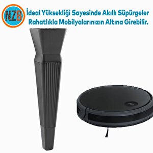 Mobilya Oturma Grubu Kanepe Sehpa Tv Ünitesi Koltuk Ayağı Baza Ayakları Mat Siyah 26 Cm