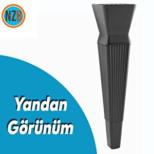 Mobilya Oturma Grubu Kanepe Sehpa Tv Ünitesi Koltuk Ayağı Baza Ayakları Mat Siyah 26 Cm