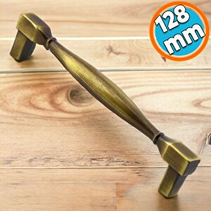 Mobilya Kulp Mutfak Dolabı Çekmece Dolap Kulpları Kapak Kulpu Kulbu Antik Sarı 128 Mm Metal