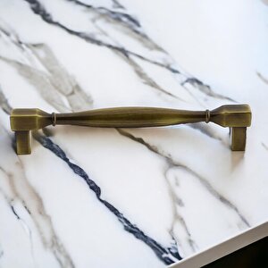 Mobilya Kulp Mutfak Dolabı Çekmece Dolap Kulpları Kapak Kulpu Kulbu Antik Sarı 128 Mm Metal
