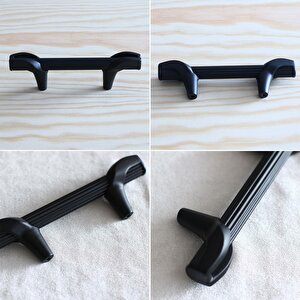 Duru 64 Mm Siyah Metal Kulp Mobilya Mutfak Dolabı Çekmece Kulpları Dolap Kapak Kulpu Kulbu