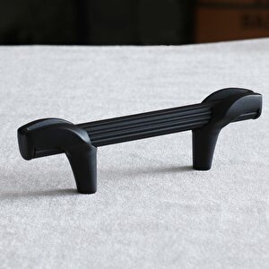 Duru 64 Mm Siyah Metal Kulp Mobilya Mutfak Dolabı Çekmece Kulpları Dolap Kapak Kulpu Kulbu
