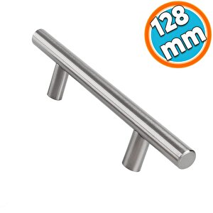 Mobilya Mutfak Çekmece Dolap Kapak Kulpu Kulbu 128 Mm İnox Metal Kulp