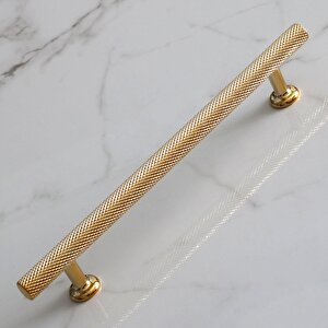 Doruk Kulp Mutfak Mobilya Dolabı Çekmece Dolap Kulpları Kapak Kulbu Kulpu Gold Altın 224 Mm Metal